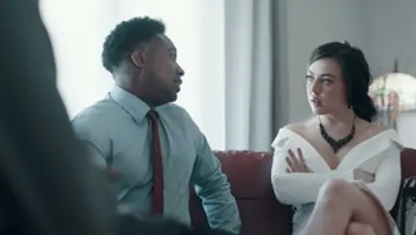 Rimjob starts a raw interracial frenzy