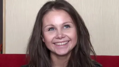 Gangbang accompanied by russian brunette