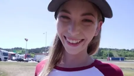Hard nailining accompanied by athletic teen chick Angel Smalls